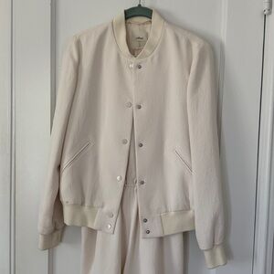 Aritzia short jump and Bomber Jacket set